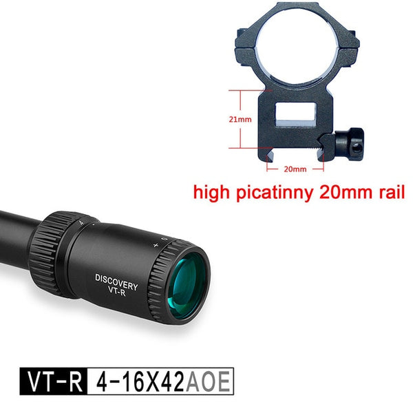 New Discovery Optics VT-R 4-16X42 AOE Tacticle Riflescope Mil Dot Reticle Illuminated Hunting Socpe