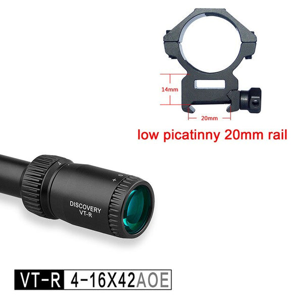 New Discovery Optics VT-R 4-16X42 AOE Tacticle Riflescope Mil Dot Reticle Illuminated Hunting Socpe