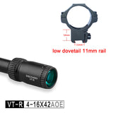 New Discovery Optics VT-R 4-16X42 AOE Tacticle Riflescope Mil Dot Reticle Illuminated Hunting Socpe