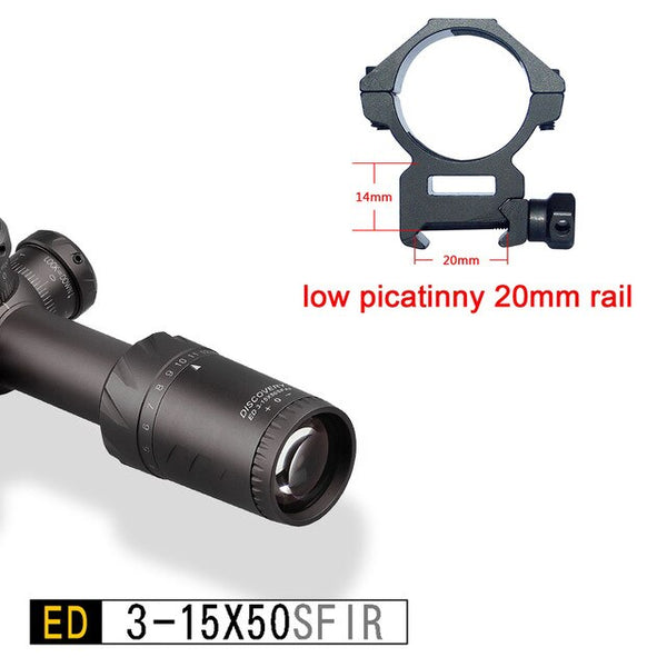 Discovery ED 3-15x50 SFIR tactical Optics Hunting Riflescope extremely low chromatic dispersion First Focal Plane Rifle Scope