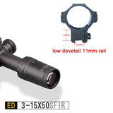 Discovery ED 3-15x50 SFIR tactical Optics Hunting Riflescope extremely low chromatic dispersion First Focal Plane Rifle Scope