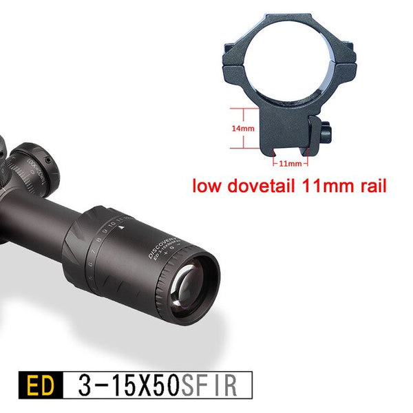 Discovery ED 3-15x50 SFIR tactical Optics Hunting Riflescope extremely low chromatic dispersion First Focal Plane Rifle Scope