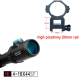 Discovery optical sight HI 4-16X44 SFIR HK reticle rifle scope with Half MIL-DOT reticle Illuminated R&G best for hunting
