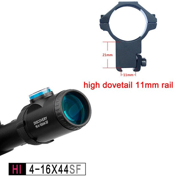 Discovery optical sight HI 4-16X44 SFIR HK reticle rifle scope with Half MIL-DOT reticle Illuminated R&G best for hunting