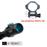 Discovery optical sight HI 4-16X44 SFIR HK reticle rifle scope with Half MIL-DOT reticle Illuminated R&G best for hunting
