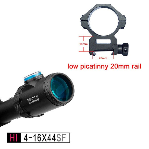 Discovery optical sight HI 4-16X44 SFIR HK reticle rifle scope with Half MIL-DOT reticle Illuminated R&G best for hunting