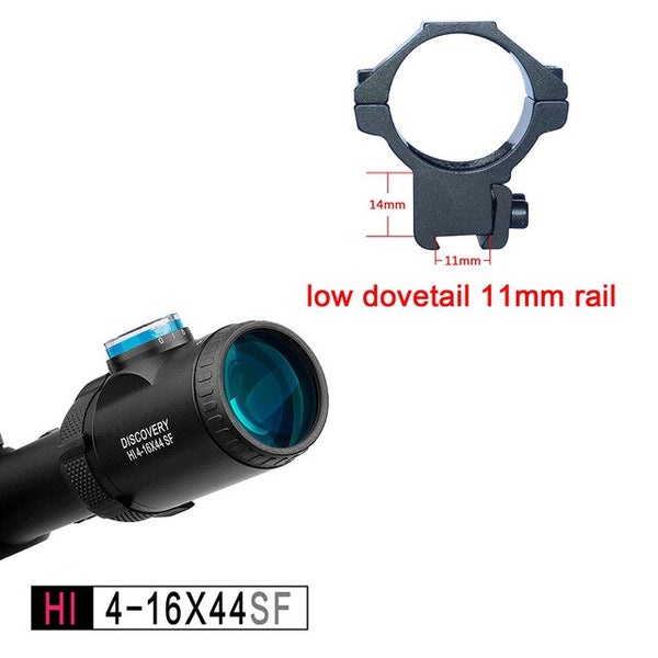 Discovery optical sight HI 4-16X44 SFIR HK reticle rifle scope with Half MIL-DOT reticle Illuminated R&G best for hunting