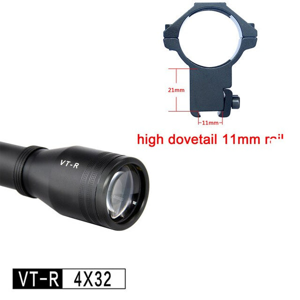 DISCOVERY Hunting Riflescope VT-R 4X32 Long Eye Relief Riflescope With Free Scope Mount