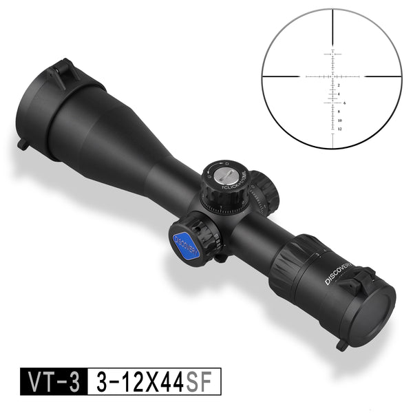 Original Discovery VT-3 3-12X44 SF SFP compact optical  sight Rifle Scope