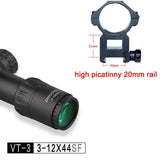 Original Discovery VT-3 3-12X44 SF SFP compact optical  sight Rifle Scope