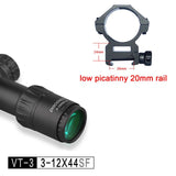 Original Discovery VT-3 3-12X44 SF SFP compact optical  sight Rifle Scope