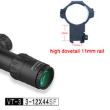 Original Discovery VT-3 3-12X44 SF SFP compact optical  sight Rifle Scope