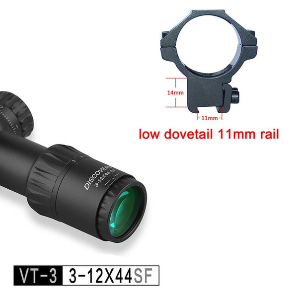 Original Discovery VT-3 3-12X44 SF SFP compact optical  sight Rifle Scope