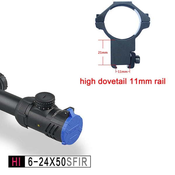 DISCOVERY HI 6-24X50 SF zero zoom error side focus riflescope with HK 1/2 mil dot reticle for air gun hunting optical sight