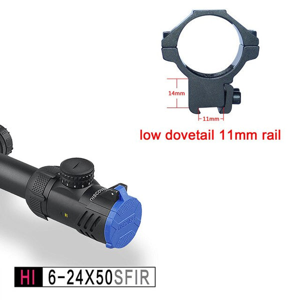 DISCOVERY HI 6-24X50 SF zero zoom error side focus riflescope with HK 1/2 mil dot reticle for air gun hunting optical sight