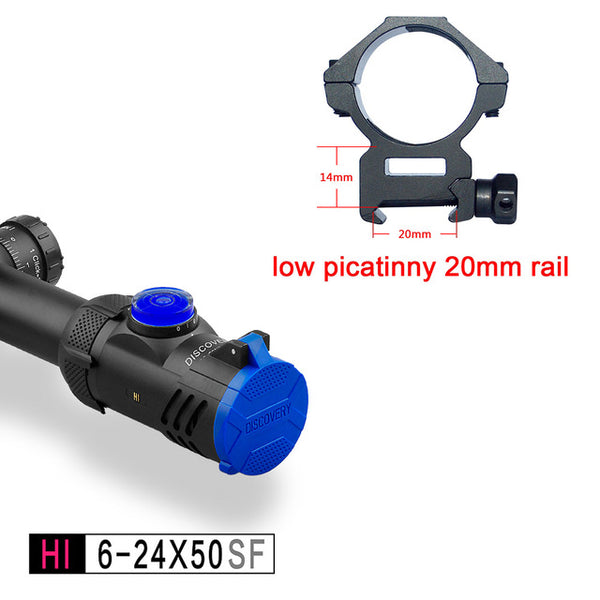 DISCOVERY HI 6-24X50 SF zero zoom error side focus riflescope with HK 1/2 mil dot reticle for air gun hunting optical sight