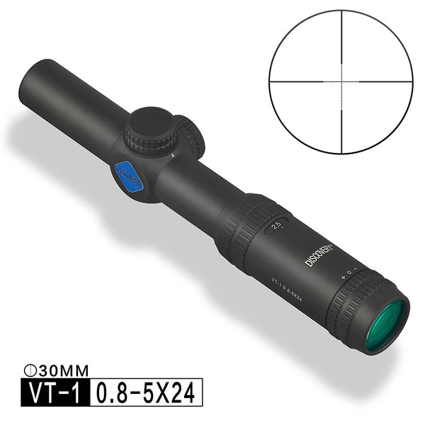 Original Discovery VT-1 0.8-5X24 30mm Tube MIL-DOT Reticle  Rifle  optical Scope