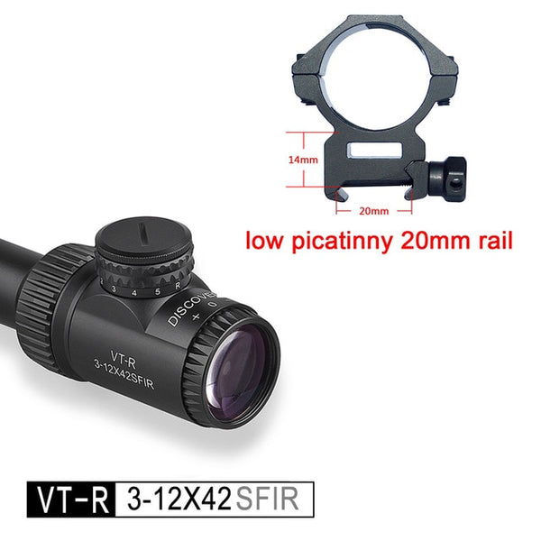Discovery VT-R 3-12X42 SFIR rifle scope new and cheap good quality best selling