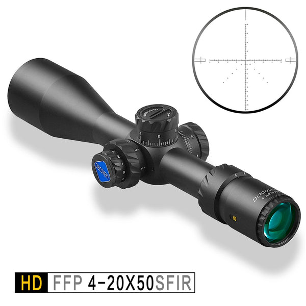 Discovery HD 4-20X50 SFIR DLTW FFP IR-MIL First Focal Plane Hunting riflescope