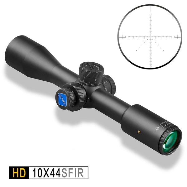 Discovery HD 10x44 SFIR DLTW SFP IR-MIL Riflescope Optical Sight For Sniper Tactical Shooting and Hunting With Illumination