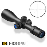 Discovery HD 3-15X50 SFIR DLTW SFP IR-MIL Hunting Scope Riflescope With Illumination Tactical Shooting Optics Sight