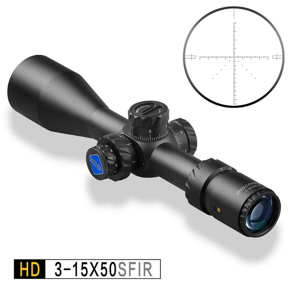 Discovery HD 3-15X50 SFIR DLTW SFP IR-MIL Hunting Scope