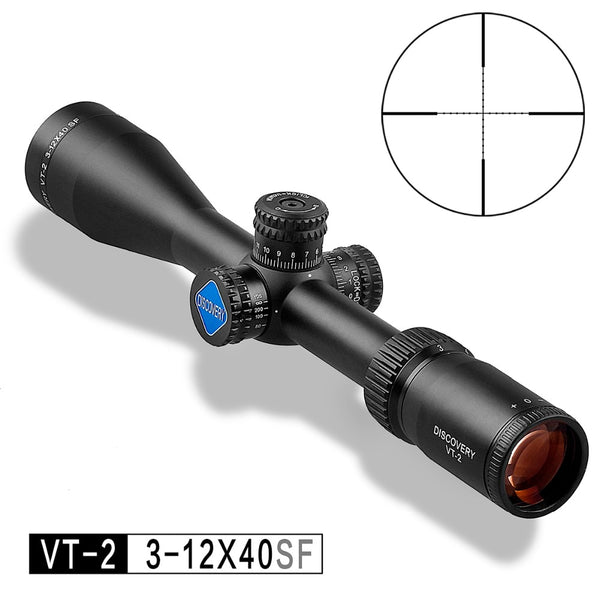 DISCOVERY Hunting Riflescope VT-2 3-12X40 With Free Scope Mount