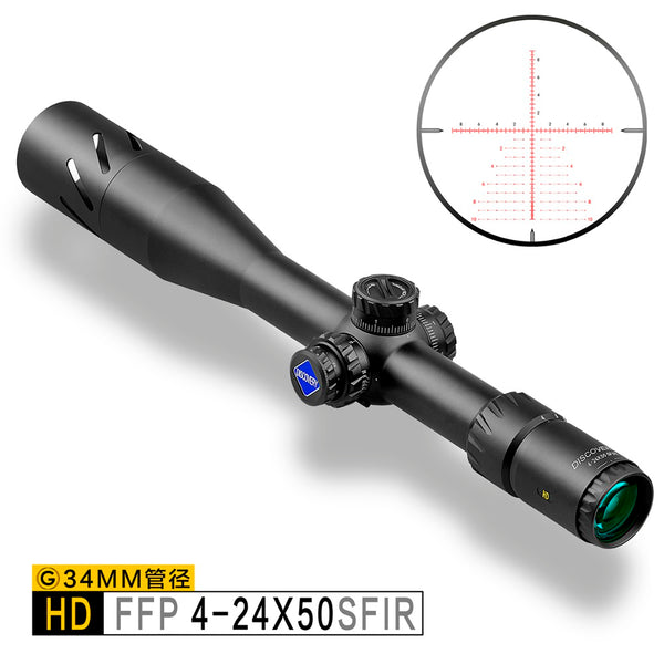 Discovery HD 4-24X50 SFIR SLT FFP IR-MIL Hunting Rilfescope