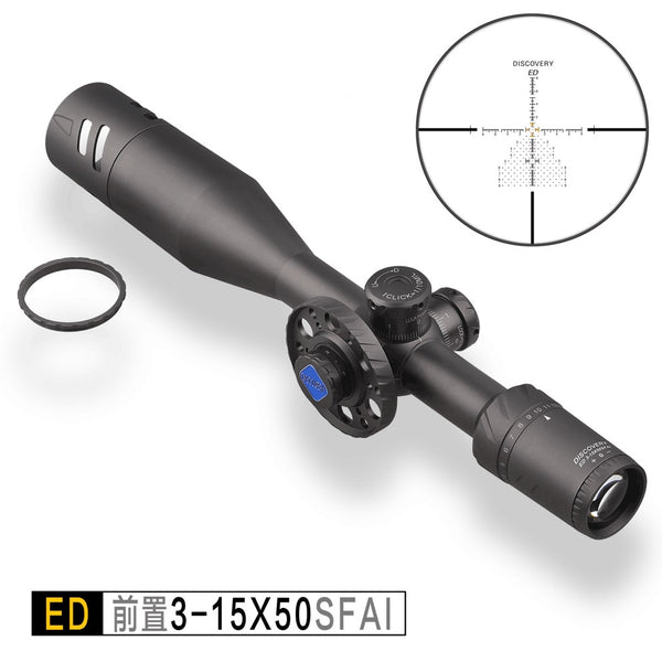 Discovery ED 3-15x50 SFIR tactical Optics Hunting Riflescope extremely low chromatic dispersion First Focal Plane Rifle Scope