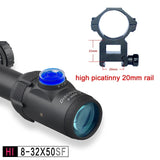 HI 8-32X50SFIR HK SFP IR-MIL Long Range Shooting Riflescope