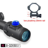 HI 8-32X50SFIR HK SFP IR-MIL Long Range Shooting Riflescope