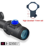 HI 8-32X50SFIR HK SFP IR-MIL Long Range Shooting Riflescope