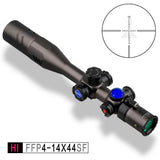 Discovery HI 4-14X44 SF SRF FFP MOA Range Finder Tactical Shooting Hunting riflescope First Focal Plane Rifle Scope Top Quality