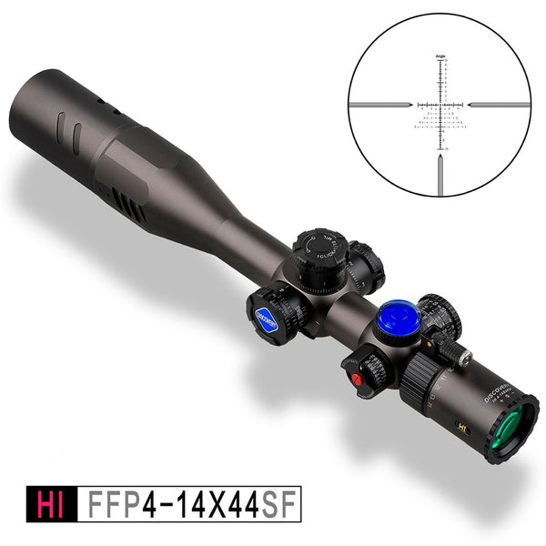 Discovery HI 4-14X44 SF SRF FFP MOA Range Finder Tactical Shooting Hunting riflescope First Focal Plane Rifle Scope Top Quality
