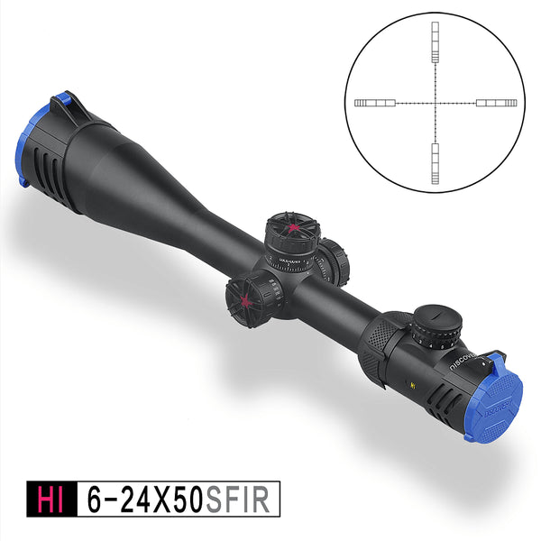 DISCOVERY HI 6-24X50 SF riflescope with hawke 1/2 mil dot reticle