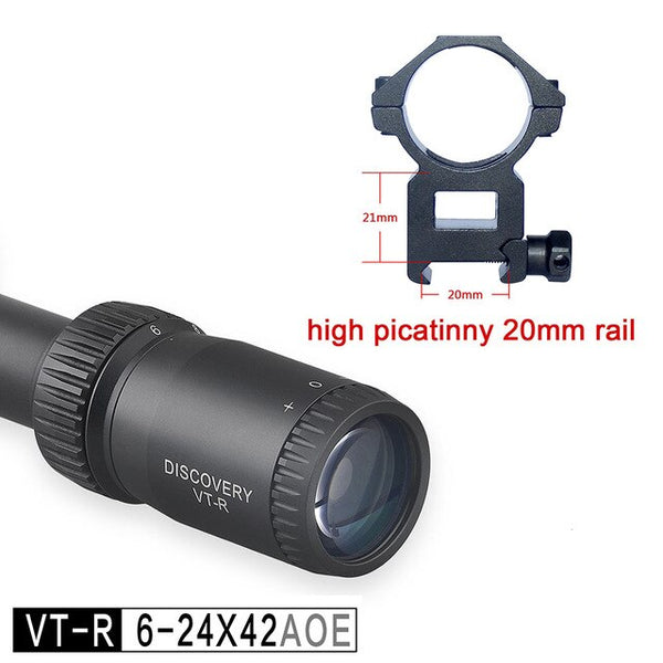 Discovery optical sight VT-R 6-24X42 AOE HMD SFP IR-MIL Long Range Hunting Riflescope collimator scope