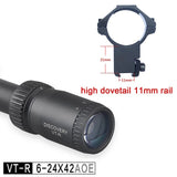 Discovery optical sight VT-R 6-24X42 AOE HMD SFP IR-MIL Long Range Hunting Riflescope collimator scope