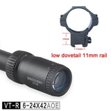 Discovery optical sight VT-R 6-24X42 AOE HMD SFP IR-MIL Long Range Hunting Riflescope collimator scope