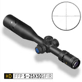 Discovery HD FFP 5-25X50 SFIR First focal plane Tactical Optics Riflescope Shooting and Hunting rifle scope With Illumination