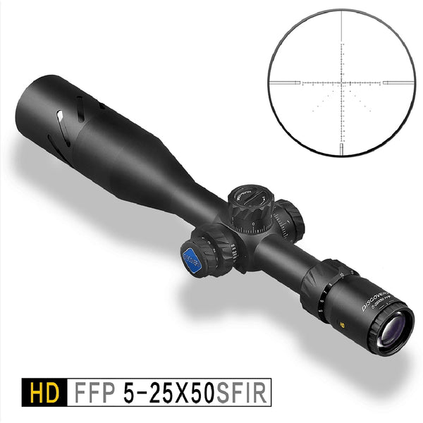 Discovery HD FFP 5-25X50 SFIR First focal plane Tactical Optics Riflescope Shooting and Hunting rifle scope With Illumination