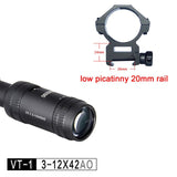 DISCOVERY Optics VT-1 PRO 3-12X42AO Tactical Riflescope For Outdoor Hunting Scope rifle scope optical sight