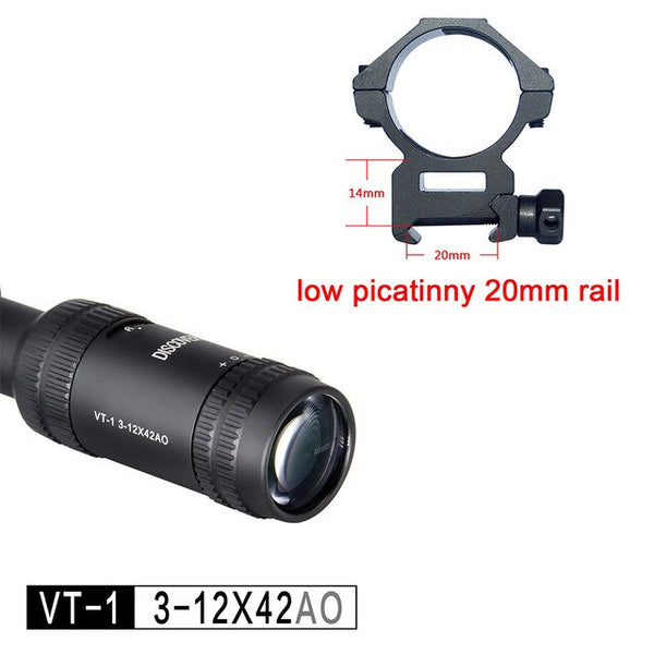 DISCOVERY Optics VT-1 PRO 3-12X42AO Tactical Riflescope For Outdoor Hunting Scope rifle scope optical sight