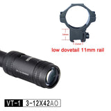 DISCOVERY Optics VT-1 PRO 3-12X42AO Tactical Riflescope For Outdoor Hunting Scope rifle scope optical sight