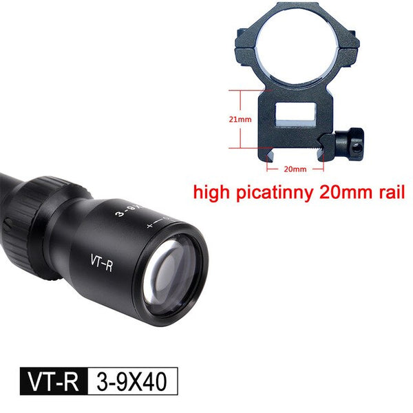 DISCOVERY Optics VT-R 3-9X40 Mil dot Reticle riflescopes optics Rifle scope optical sight With Free Scope Mount